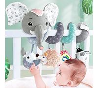 Elephant Spiral Pram Toys Soft Music Activity Hanging Toy for Babies Stroller Bed Gray Pink Gift 40 * 35 * 5cm (Genericoc7fdjthvp-10274982)