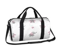 Elephant Sports Duffel Bags Elephant Butterfly Animals Weekend Overnight Bag Casual Tote Holdall Travel Gym Luggage Duffel Bag for Kids Girls Boys Women Men