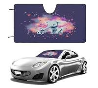 Elephant Sprays Love Car Windshield Sun Shade Thickened Automotive Glass Sunshade Foldable Sun Shade Keeps Your Vehicle Cool Universal Windshield Cover for Car Trucks SUV