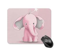 Elephant Square Mouse Pad Portable Computer Mousepad with Non-Slip Rubber Base 20 * 25cm Ultra-Thin Gaming Mouse Mat for Computer Laptop Office Desk Accessories