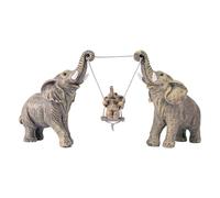 Elephant Statue For Home Decor.Elephant Gifts For Women,Mom.Elephant Decor For Living Room,Office,Shelf Decorations.Elephant Figurines Bring Good Luck,Love.Elephant Table Centerpiece Ornaments.