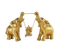 Elephant Statue For Home Decor.Gold Elephant Decor For Living Room,Office,Shelf,Table Centerpiece Decorations.Elephant Gifts for Women,Mom.Good Luck Elephant Figurines.Home Decor Living Room.(Gold)