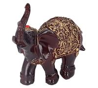 Elephant Statue, Lucky Figurine for Wealth and Feng Shui Decor, Charming Accent for Home Decoration
