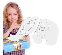 Elephant Stencils - Acrylic Elephant for Arts and Crafts | Fabric Stencils DIY Crafts Reusable Template Quilt Rulers for Home Bedroom Event Decoration