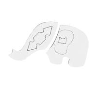 Elephant Stencils for Nursery - Reusable Craft Template, DIY Quilting Rulers, Elephant Stencil Set, 2D Acrylic Sewing Accessories | Room Decoration, Fabric Painting, Scrapbooking,