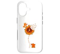 Elephant Sunflower Orange Ribbon Leukemia Cancer Awareness Case for iPhone 17