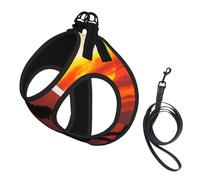 Elephant Sunset Printing Dog Summer Harness,Soft Light Puppy Vest,Breathable Pet Harness Reflective For Easy Walking