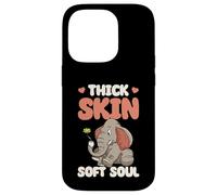 Elephant Thick Skin Soft Soul Funny Elephant Case for iPhone 14 Pro