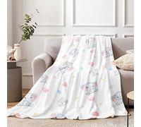 Elephant Throw Blanket for Girls, 130 x 150 cm Cozy Elephant Fluffy Plush Blanket for Kids, Soft Pink Elephant Flannel Throw Blanket for Children Teen Women Gift, Suitable for Sofa Bed Couch Decor