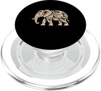 Elephant Tribal Art Safari Elephant Animal Lover PopSockets PopGrip for MagSafe
