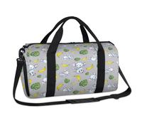Elephant Tropical Sports Duffel Bags Elephant Cute Weekend Overnight Bag Casual Tote Holdall Travel Gym Luggage Duffel Bag for Kids Girls Boys Women Men