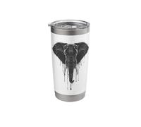 Elephant Vintage Animal Lovers ice Cream Effect Stainless Steel Insulated Tumbler
