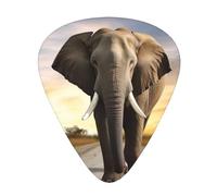 Elephant Walking Guitar Plectrums, 12 Pcs Lightweight Guitar Plectrums, 0.46mm/0.71mm/0.96mm Thickness For Acoustic Guitar Acoustic Electric Guitar Ukulele Bass