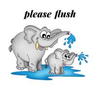 Elephant Wall Stickers Nursery Bathroom - Wall Art Kitchen Wall Art Decals Bedroom Baby Nursery Wall Decor for Living Room 1111