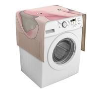 Elephant Washing Machine Cover with Storage Pockets Washer Dryer Top Dust Cover 54.3" X 20.5" Refrigerator Kitchen Protective Pads Home Decor