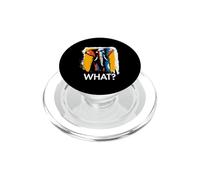 Elephant What? Elephant Meme Elephant Funny Saying Animal PopSockets PopGrip for MagSafe
