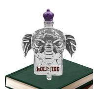 Elephant Whiskey Decanter - Clear Spirit Bottle Decorative High Transparent Liquor Container Elegant Desk Decoration Alcohol Serving Gift for Dad Husband Grandfather