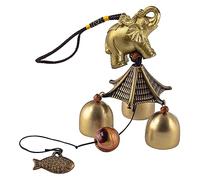 Elephant Wind Chimes for Garden Decorations, Chinese Lucky Metal Bell Wind Chimes Indoor Garden Ornaments Outdoor Clearance