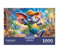 Elephant with Balloons 1000 Piece Jigsaw Puzzles Family Game Challenge High Difficulty Couple Art for Adults And Kids Age 14 Years Up 70x50cm/1000pcs