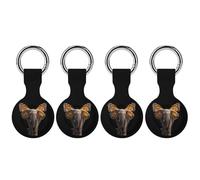 Elephant with Monarch Butterfly Wings Stylish Holder Cases Compatible with AirTag Silicone GPS Trackers Cover Keychain
