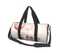 Elephant With Pink Balloons Travel Duffel Bag Sports Gym Bag, Lightweight Overnight Weekender Bag With Shoes Compartment Yoga Gym Sports Bag For Men Women