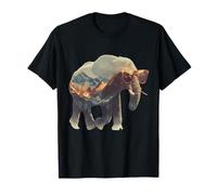 Elephant with Sunglasses Artwork Wildlife Safari Animal T-Shirt
