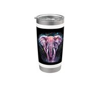 Elephant with Water Colors and Magical Look Stainless Steel Insulated Tumbler
