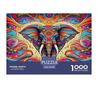 Elephant1000Pieces JigsawPuzzleswildlife ForAdults Colourful Brainteasing Age12+byth Challenging The Impossible Difficult Game Fun, Challenging 70x50cm/1000pcs