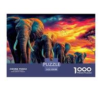 ElephantHerculean Jigsaw Puzzles for Adults A 1000-Piece (Advanced) Epic of Impossible, Hard, And Difficult Challenging Puzzle Games - The Supreme Gift for Puzzle-Loving Adults And Kids Age 12