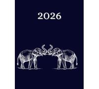 Elephants 2026 A4 Desktop Diary With Week To Page: Weekly Organiser For Business or Home
