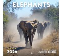 Elephants 2026 Calendar: Majestic Giants in Their Natural Habitat