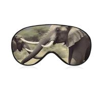 Elephants Animals Eye Mask for Women & Men, Breathable & Adjustable Eye Cover, Ultra Soft Sleep Mask, Lightweight Travel Blindfold for Airplane, Nap, Night Sleeping