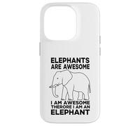 Elephants Are Awesome I Am Awesome I Am An Elephant Case for iPhone 14 Pro