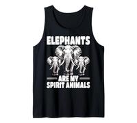Elephants are My Spirit Animals Elephant Lover Tank Top