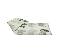 Elephants Design 100% Natural Cotton Wheat Bag (Unscented (Grey))