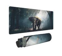 Elephants Extended Big Mouse Pad Large,XL Gaming Mouse Pad Desk Pad,31.5x11.8inch Long Computer Keyboard Mouse Mat Mousepad with 3mm Non-Slip Base for Home Office Work