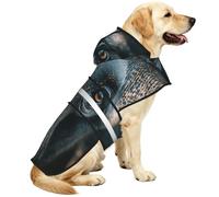 Elephant'S Eyes Waterproof Dog Raincoat And Rain Jacket For Small Medium Large Dogs With Reflective Stripes And Adjustable Belly Strap