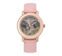 Elephants Fighting Fashion Women's Wrist Watches Analogue 3 Hand