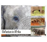 Elephants in Africa UK-Version (Wall Calendar 2026 DIN A4 Landscape), CALVENDO 12 Month Wall Calendar