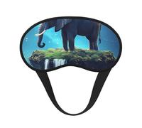 Elephants in Dreams Blackout Sleep Mask - Soft Adjustable Eye Mask for Full Light Blocking, Deep Sleep, Travel & Relaxation