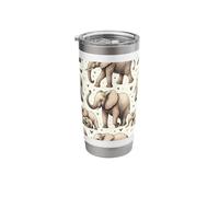 Elephants Love Pattern Beautiful Elephant Stainless Steel Insulated Tumbler