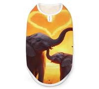 Elephants Mama Funny Dog Shirts Pet Sleeveless Clothes Puppy Cat T-shirts for Small to Large