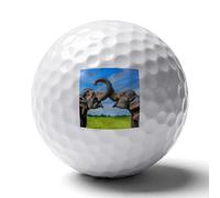 Elephants Playing on Savanna Custom Golf Ball Soft Practice Golf Balls Performance Distance And Speed for Indoor Outdoor