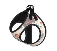 Elephants Print Pet Leash Vest,Breathable Mesh Pet Harness, Reflective For Small Medium Dogs Safe Easy Walking