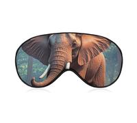 Elephants Red Eye Mask for Women & Men, Breathable & Adjustable Eye Cover, Ultra Soft Sleep Mask, Lightweight Travel Blindfold for Airplane, Nap, Night Sleeping