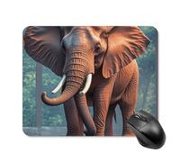 Elephants Red Mouse Pad Non-Slip & Waterproof Mousepad for Desk, Ultra Thin Rectangle Mouse Mat for Office, Gaming, 20 * 25cm