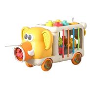 Elephants Truck Toys - Colorful Developmental Stacking Blocks, Preschool Educational Play Set, Portable Travel Activity Toy | Fun Learning Accessory for Boys Girls Children Road Trip