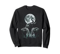 Elephants Under The Moon Elephant Lover Sweatshirt