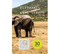 Elephants word search puzzle book