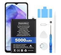 ElephantStory Battery for Samsung Galaxy A14 4G/A14 5G/A22 5G, EB-BA146ABY 5000 mAh Capacity Li-Polymer Replace Internal Battery with All Repair Tools